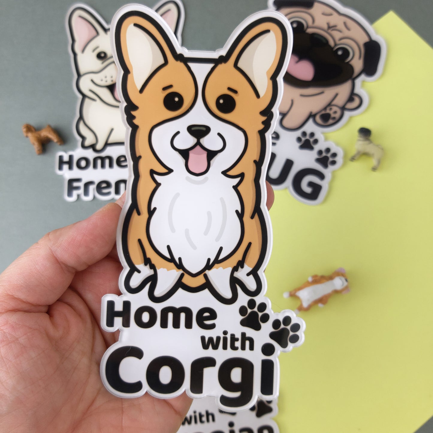 Cute 竉wu house card cat dog house card (custom Chinese and English text)
