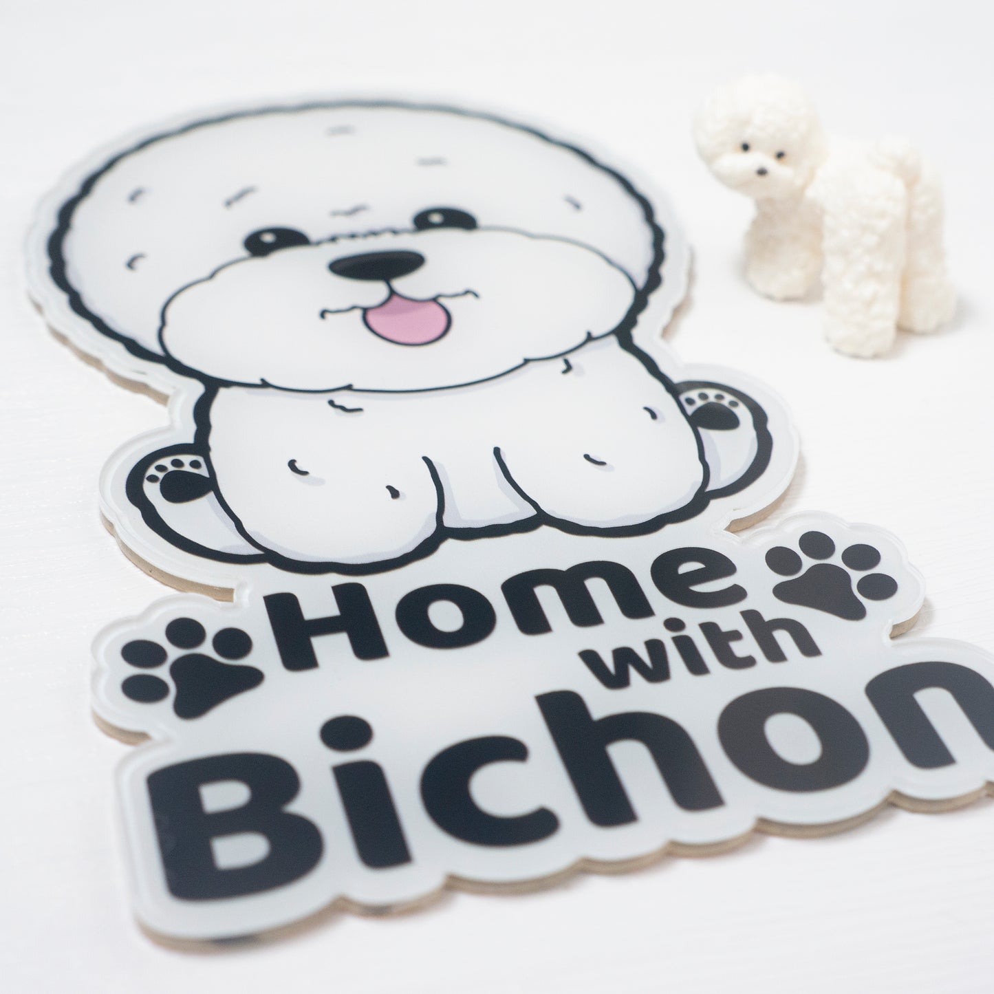 Home with Bichon 比熊門牌