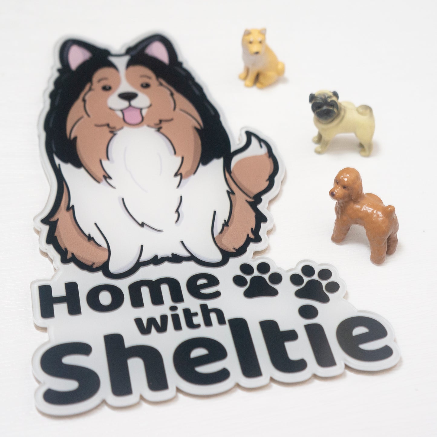Home with Sheltie Collie Shetland house number