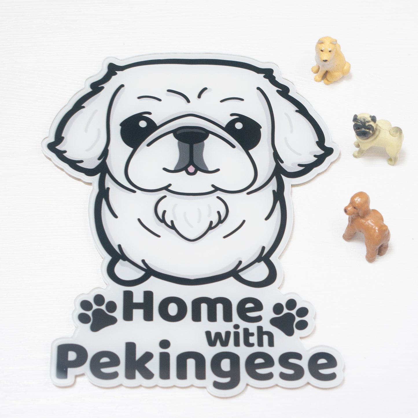 Home with Pekingese